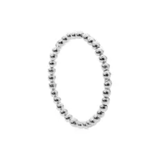 GENERICO - Anillo de Plata Anti Estrés Camino de Esferas