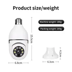 GENERICO - Camara Ampolleta de seguridad inteligente WIFI IP 360 grados soquete E27