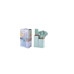 ANGELES DEL HOGAR - Set De 19 Utensilios Juego De Cocina Silicona