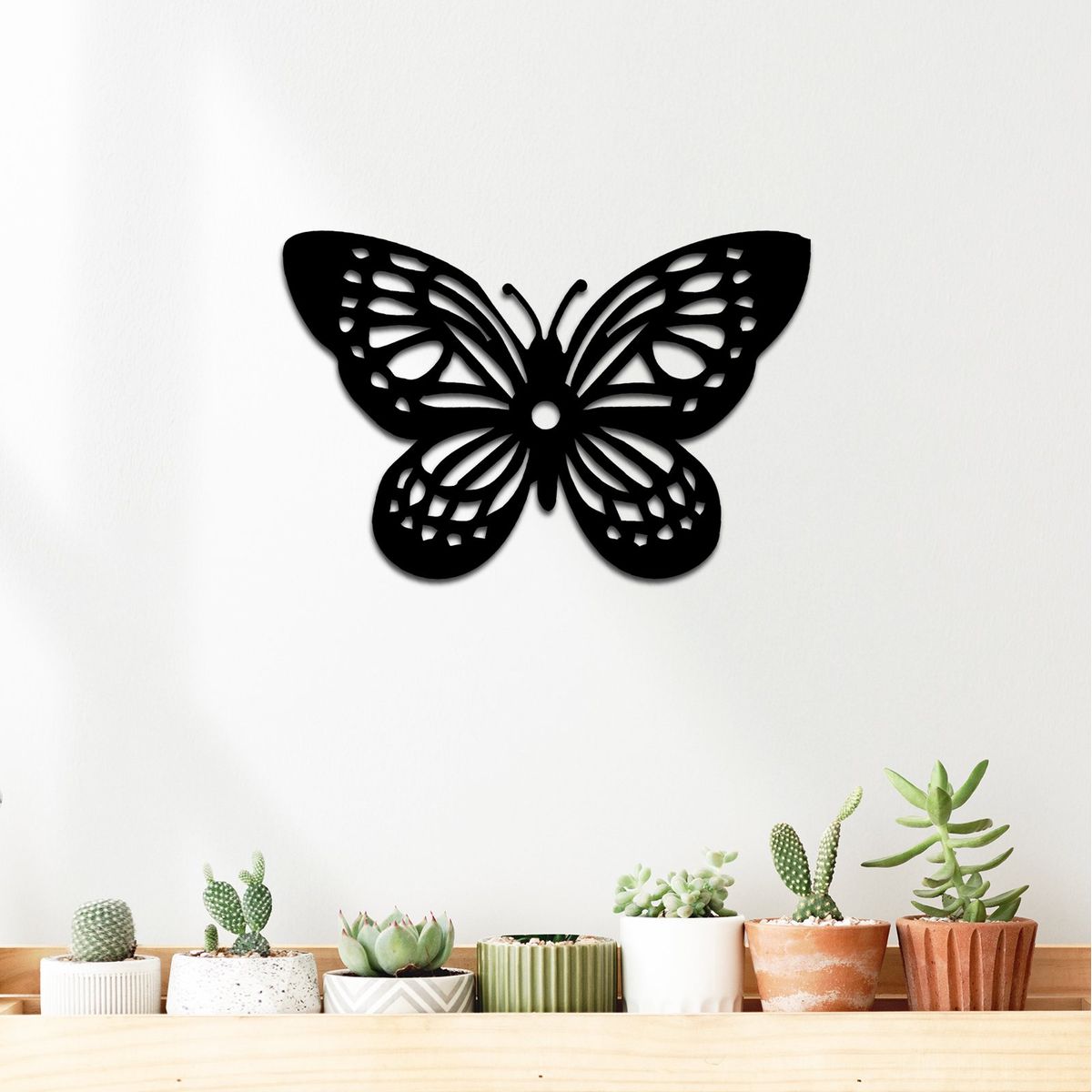 ELAB PROPIA - Cuadro Decorativo Mariposa 40x27cm - Madera Fun Republic