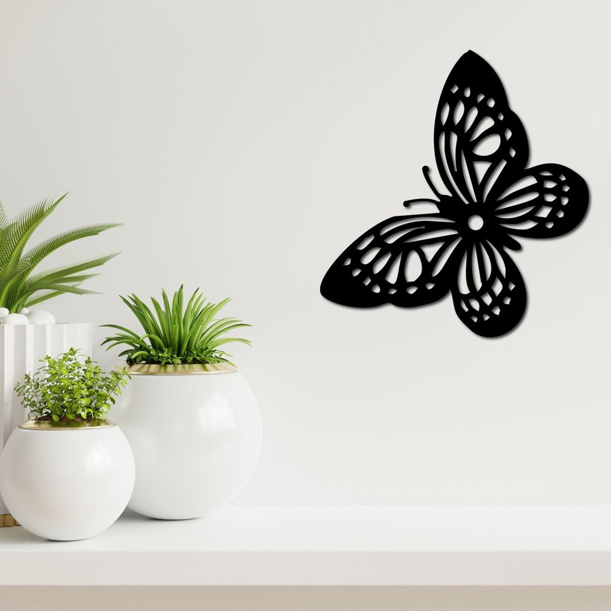 ELAB PROPIA - Cuadro Decorativo Mariposa 40x27cm - Madera Fun Republic