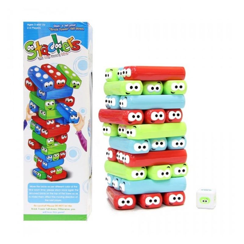 GENERICO - Juego De Mesa Stackers Jenga Divertida Torre Colores