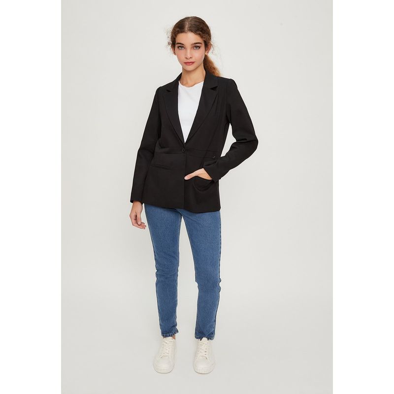 IO - Blazer Liso Negro iO