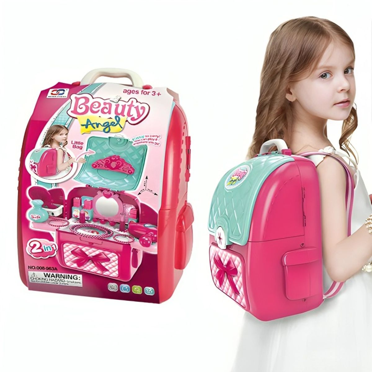 OEM - MOCHILA CON ACCESORIOS BELLEZA