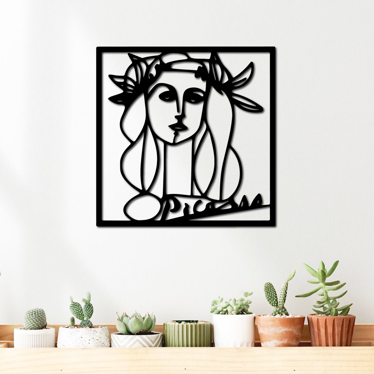 ELAB PROPIA - Cuadro Picasso Cubismo 40x40cm - Madera Fun Republic