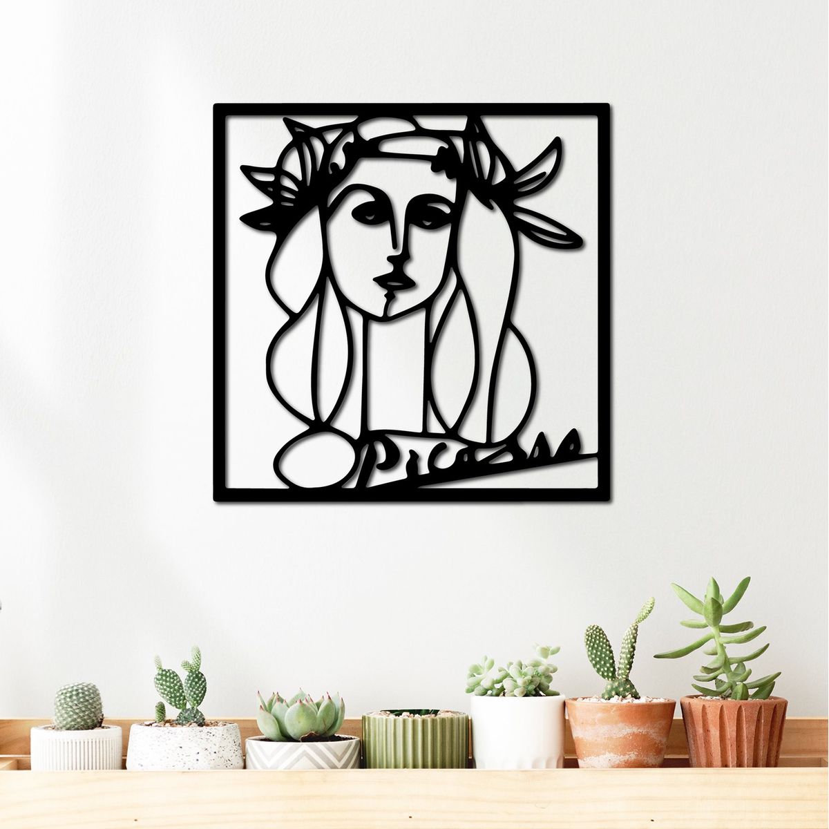 ELAB PROPIA - Cuadro Picasso Cubismo 40x40cm - Madera Fun Republic