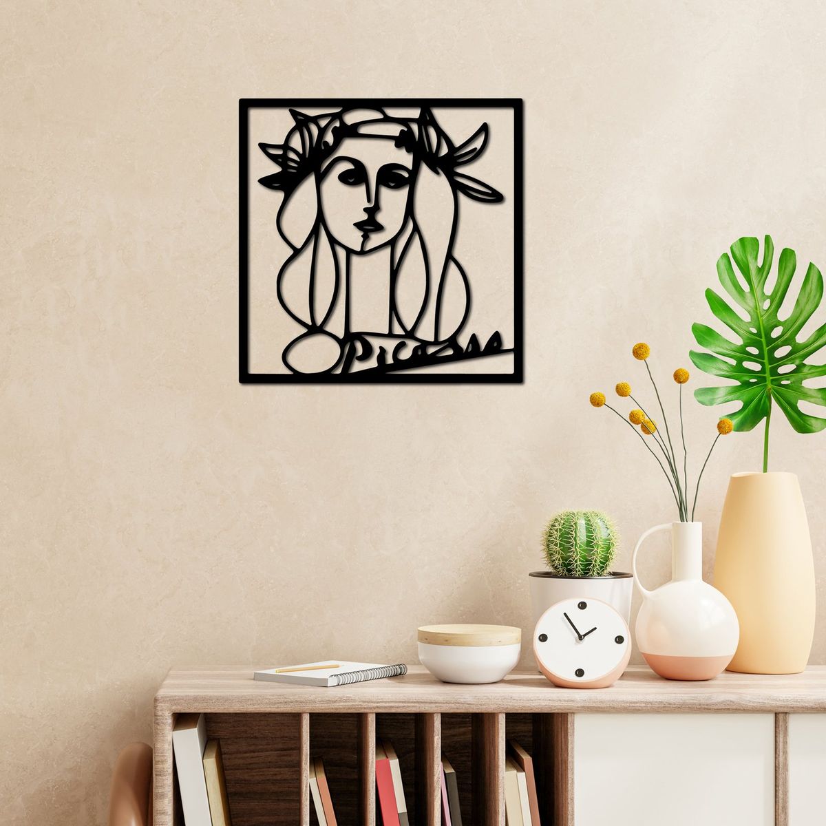 ELAB PROPIA - Cuadro Picasso Cubismo 40x40cm - Madera Fun Republic