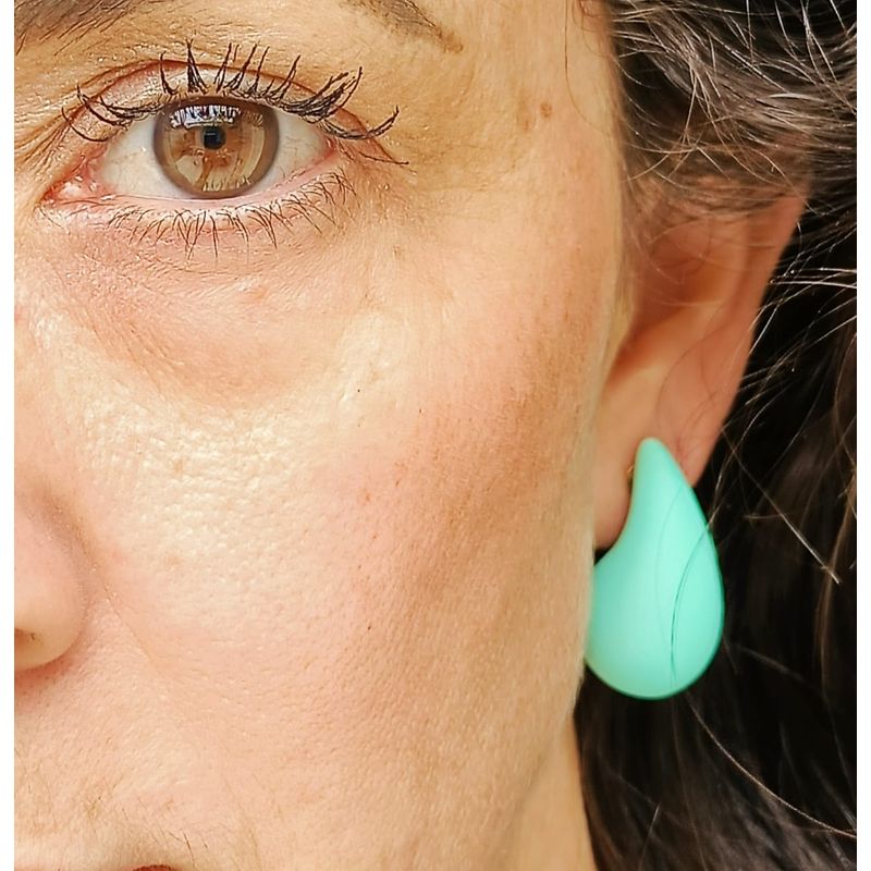 ELBAULDEJUMA - Aros Gota Celeste Earcuff Sin Perforacion Drop