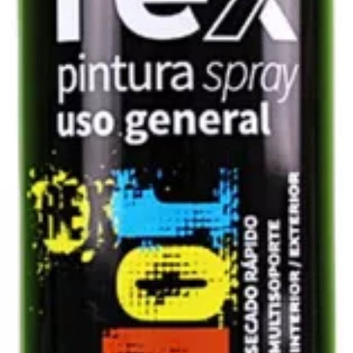 GENERICO - Pintura Spray Uso General Negro Brillante 400ml