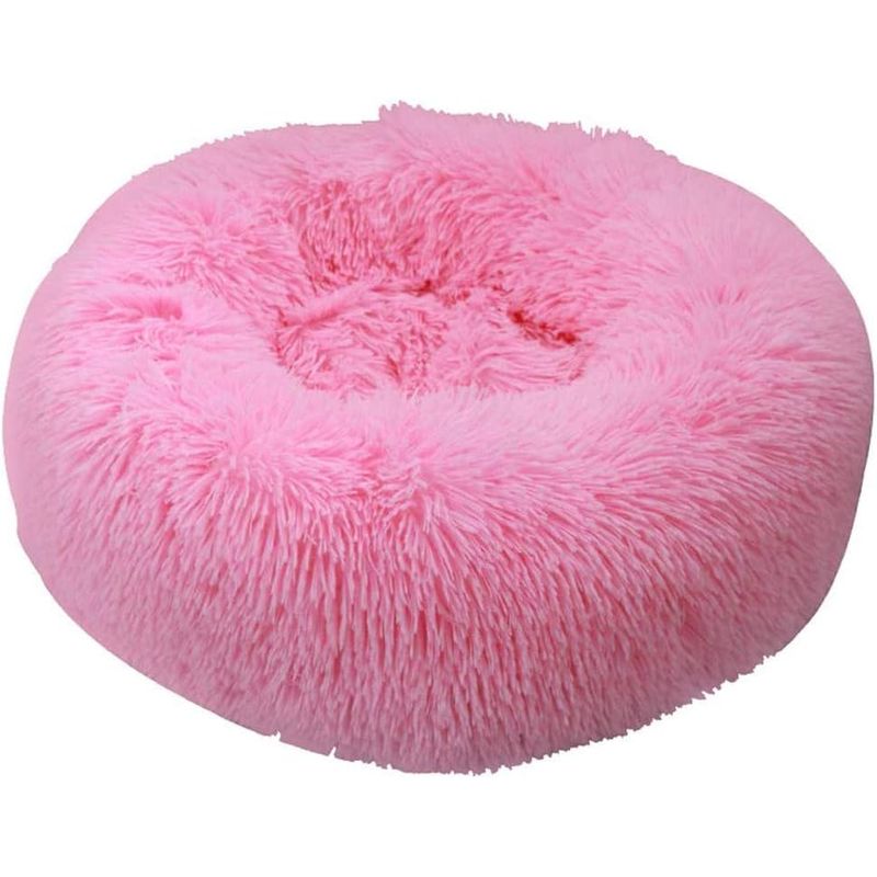 GENERICO - Cama para Mascotas Antiestres de felpa Peluda 50 CM