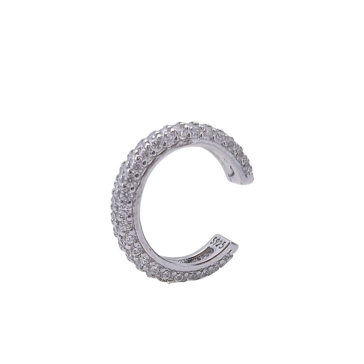 ELBAULDEJUMA - Aro Earcuff incrustaciones Pave Plata S925 Unidad
