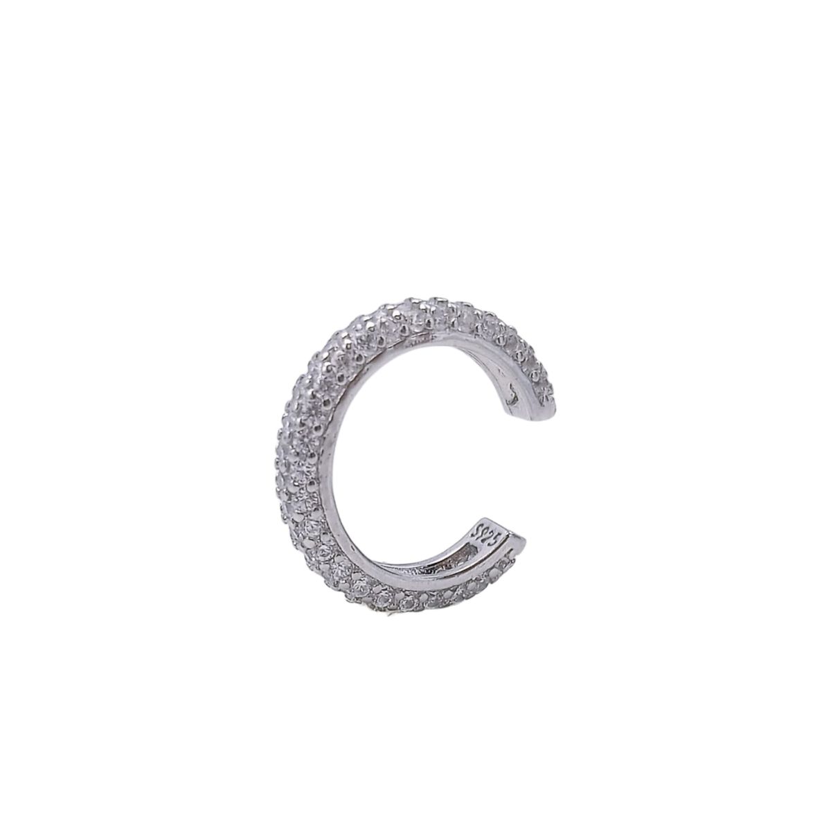 ELBAULDEJUMA - Aro Earcuff incrustaciones Pave Plata S925 Unidad