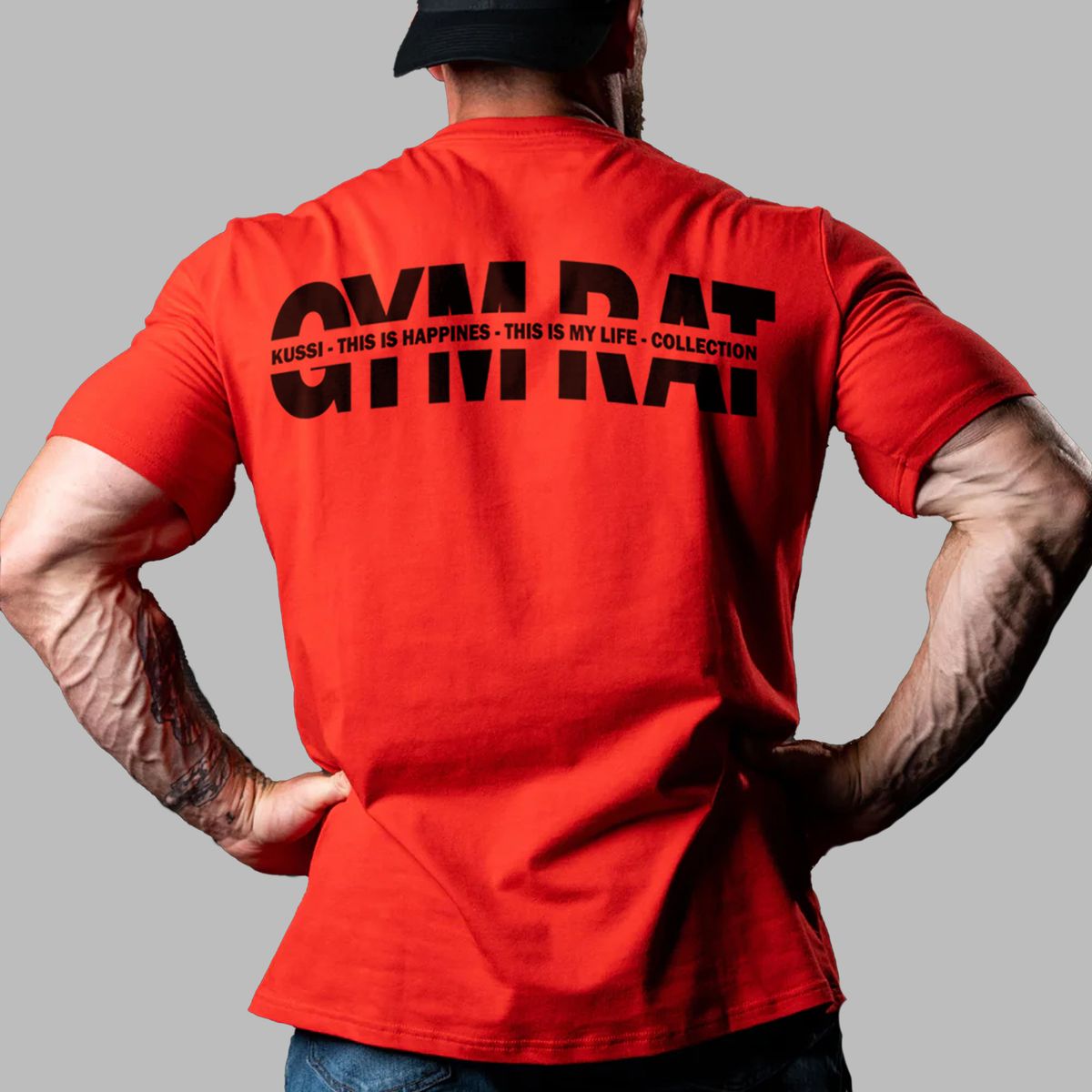 KUSSI COLLECTION - Polera basic Gym Rat  Edicion Limitada Red