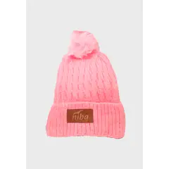 NIBA - Gorro Lana Enladrillado Rosa