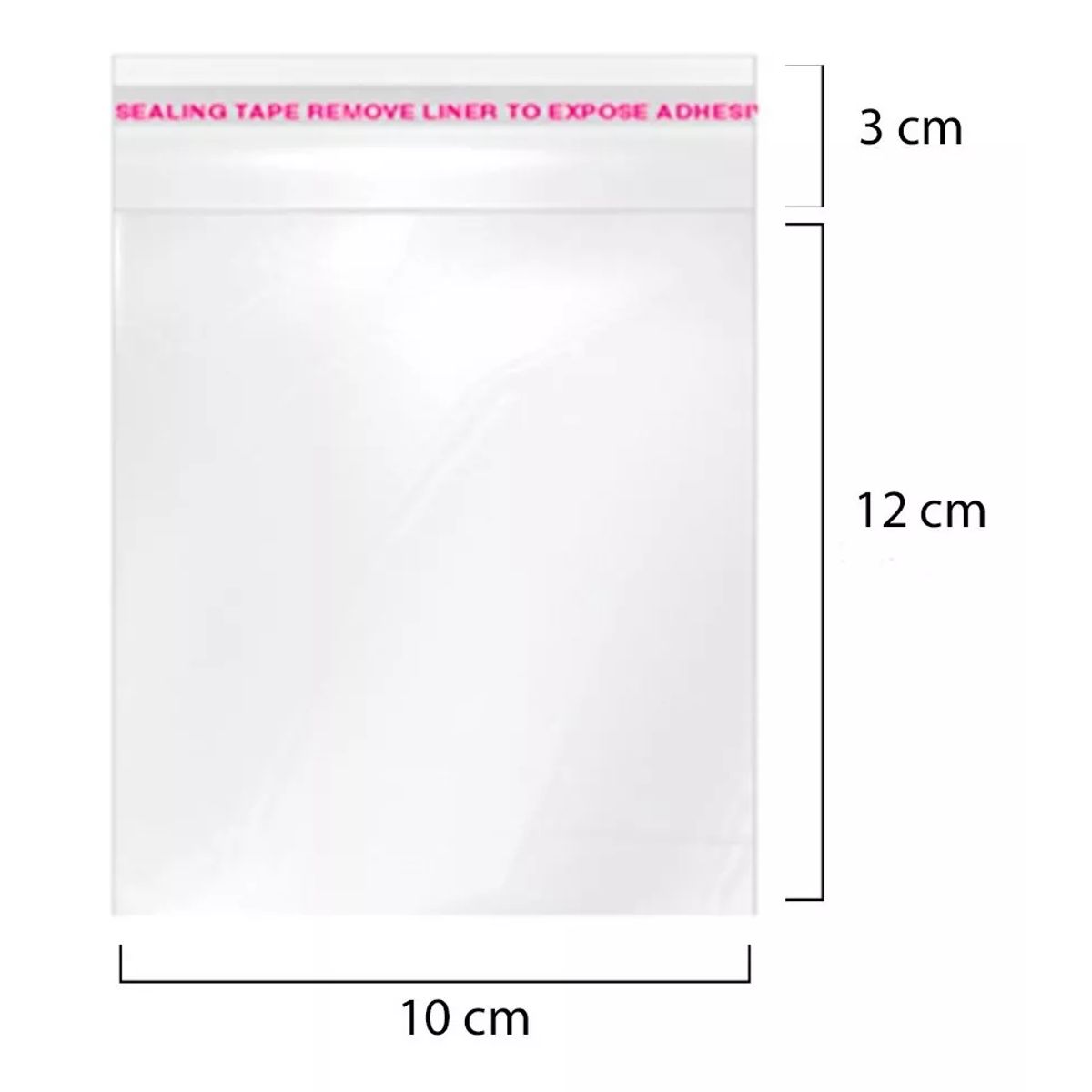 KUANGYE - Bolsa Tipo Celofán Cierre Con Adhesivo 10x15 Cms 1000 Unds_