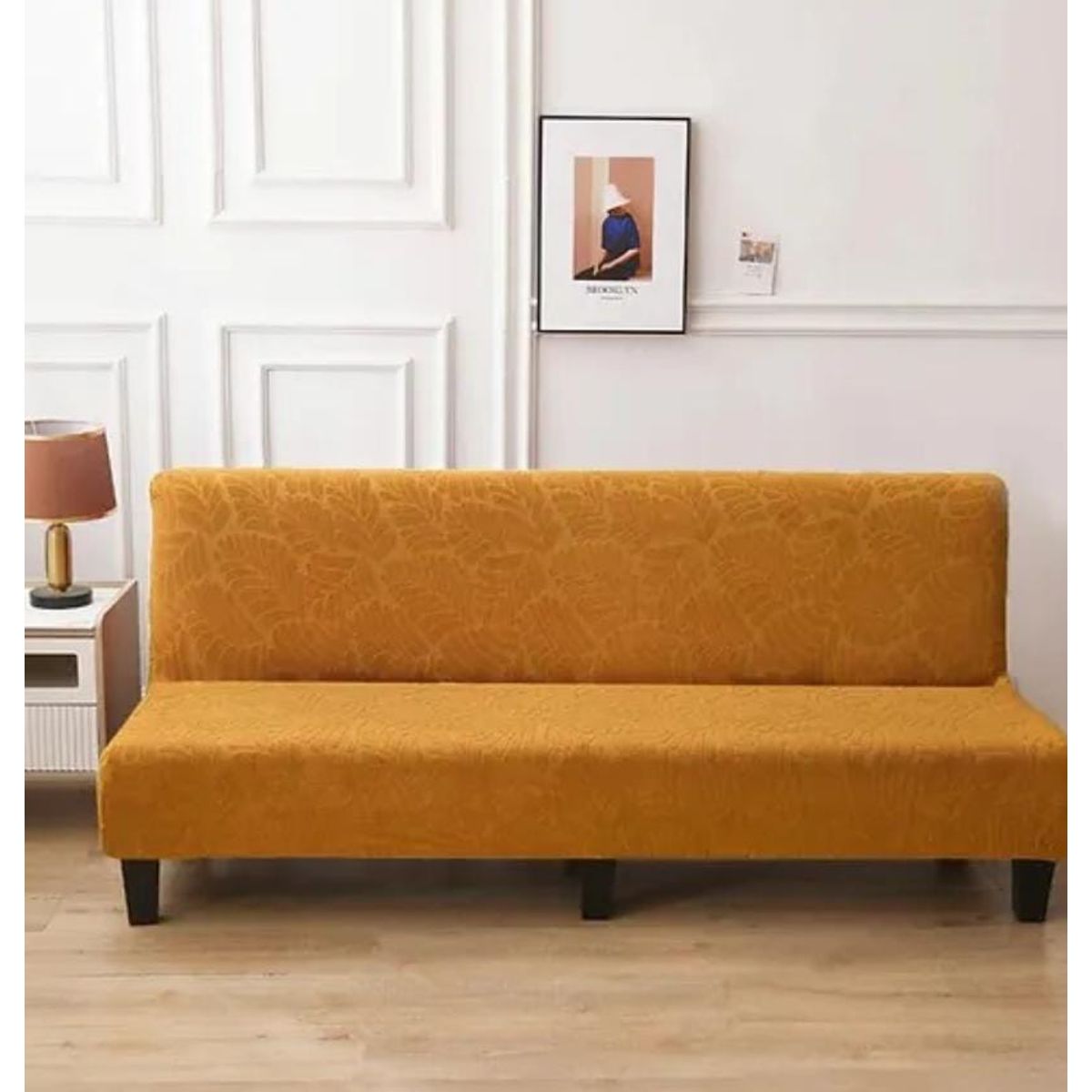 GENERICO - Funda para futón diseño texturizado estilo hojas