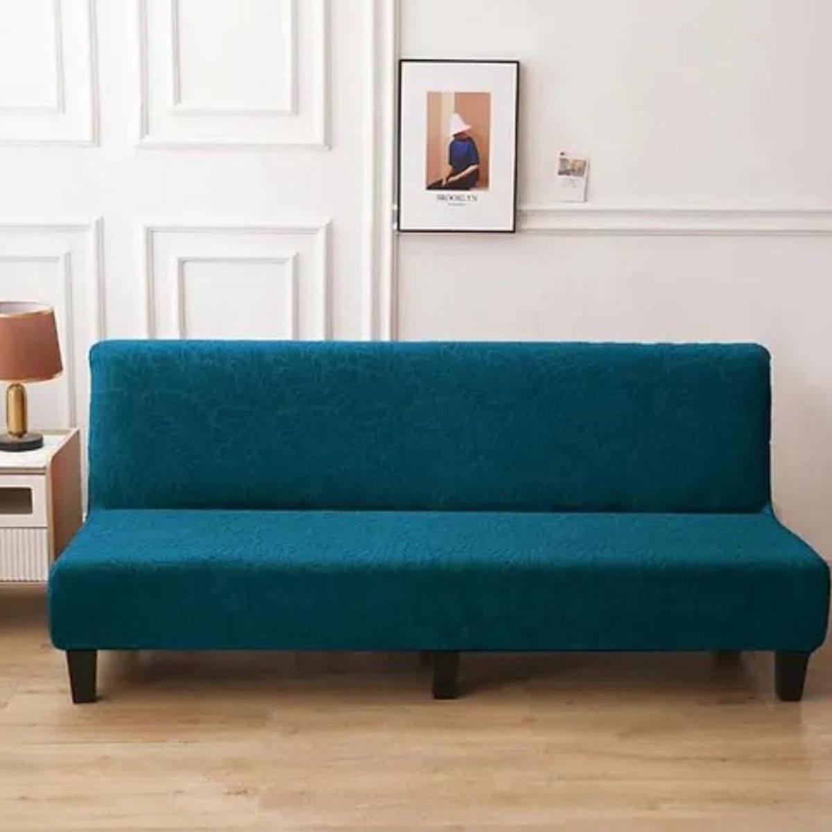 GENERICO - Funda para futón diseño texturizado estilo hojas