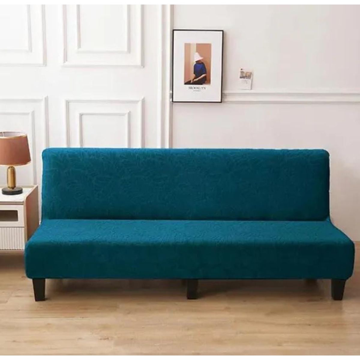 GENERICO - Funda para futón diseño texturizado estilo hojas