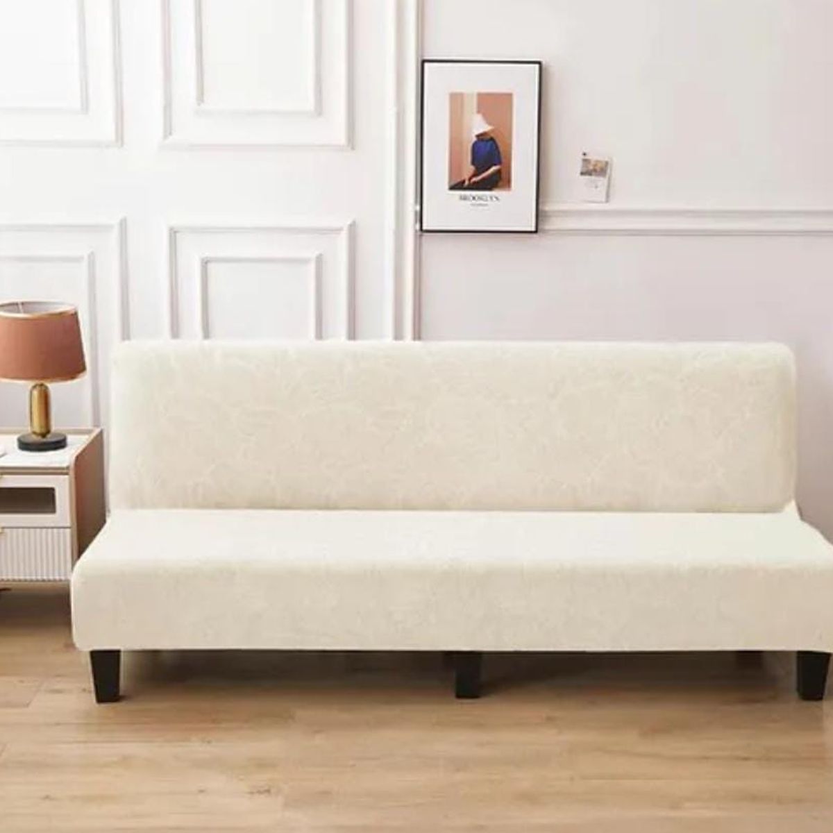 GENERICO - Funda para futón diseño texturizado estilo hojas