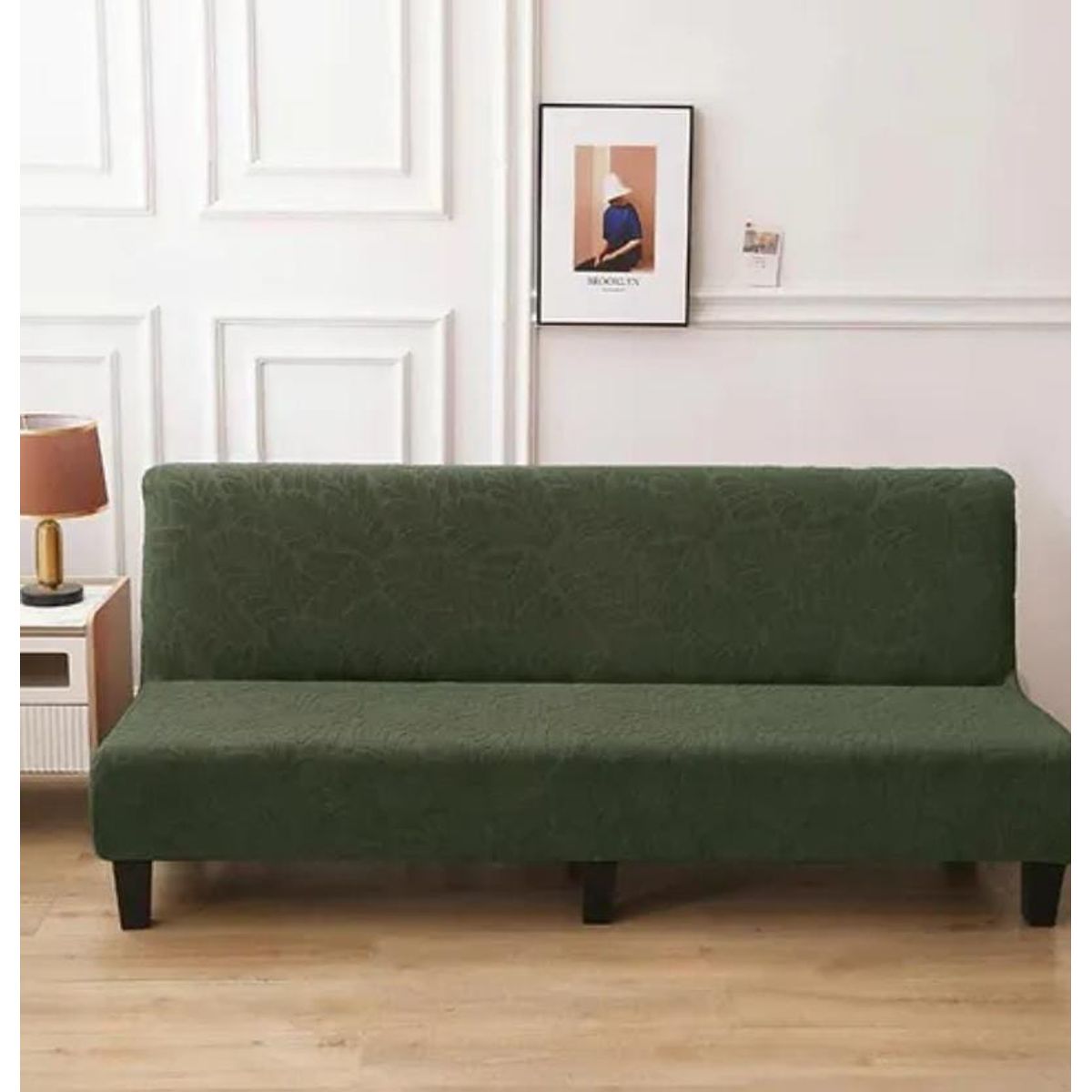 GENERICO - Funda para futón diseño texturizado estilo hojas