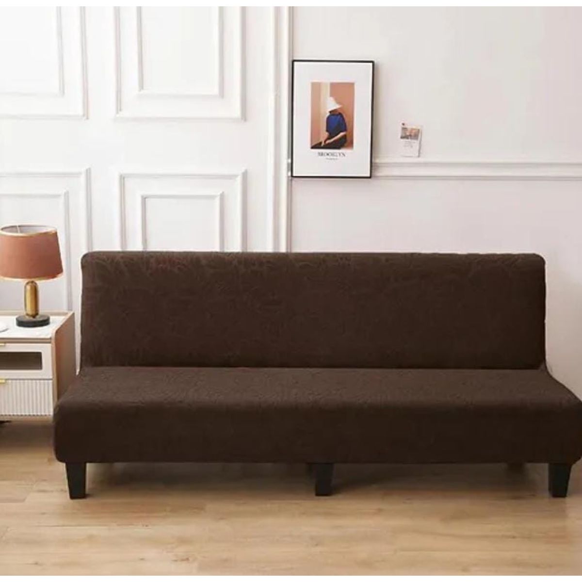 GENERICO - Funda para futón diseño texturizado estilo hojas