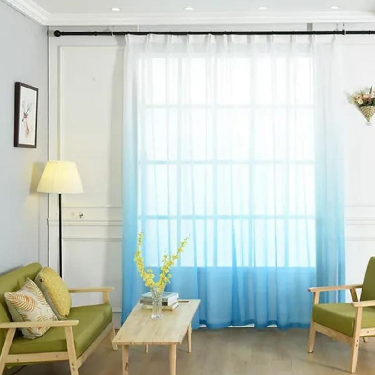 GENERICO - Visillo estilo bicolor