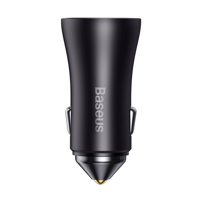 BASEUS - Cargador de Auto Baseus 2x Tipo C 40W Gris Oscuro