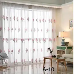 GENERICO - Visillo con diseño flor bordado