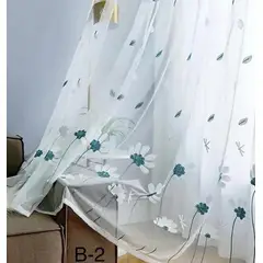 GENERICO - Visillo con diseño flor bordado