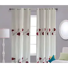 GENERICO - Visillo con diseño flor bordado