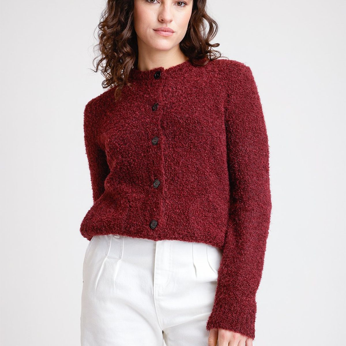 CANADIENNE - Tejido De Mujer Modelo Dana Color Burdeo Canadienne