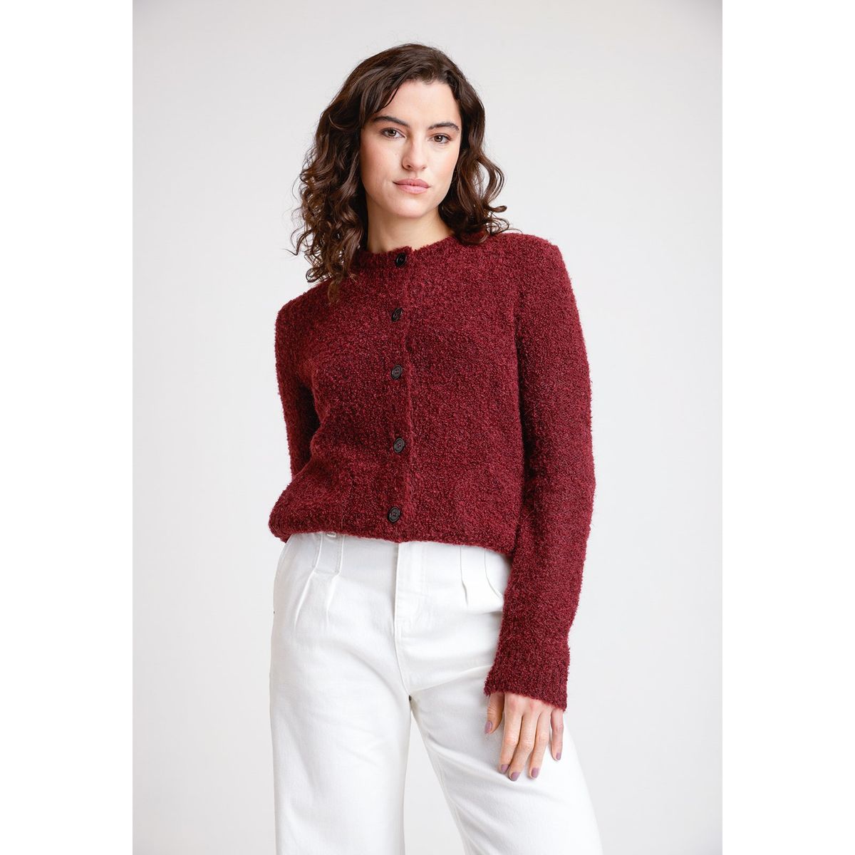 CANADIENNE - Tejido De Mujer Modelo Dana Color Burdeo Canadienne