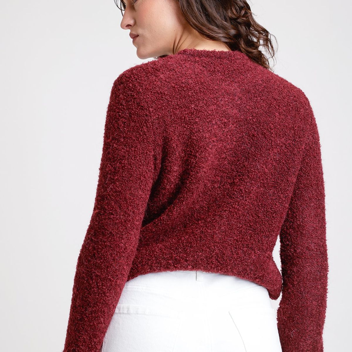 CANADIENNE - Tejido De Mujer Modelo Dana Color Burdeo Canadienne