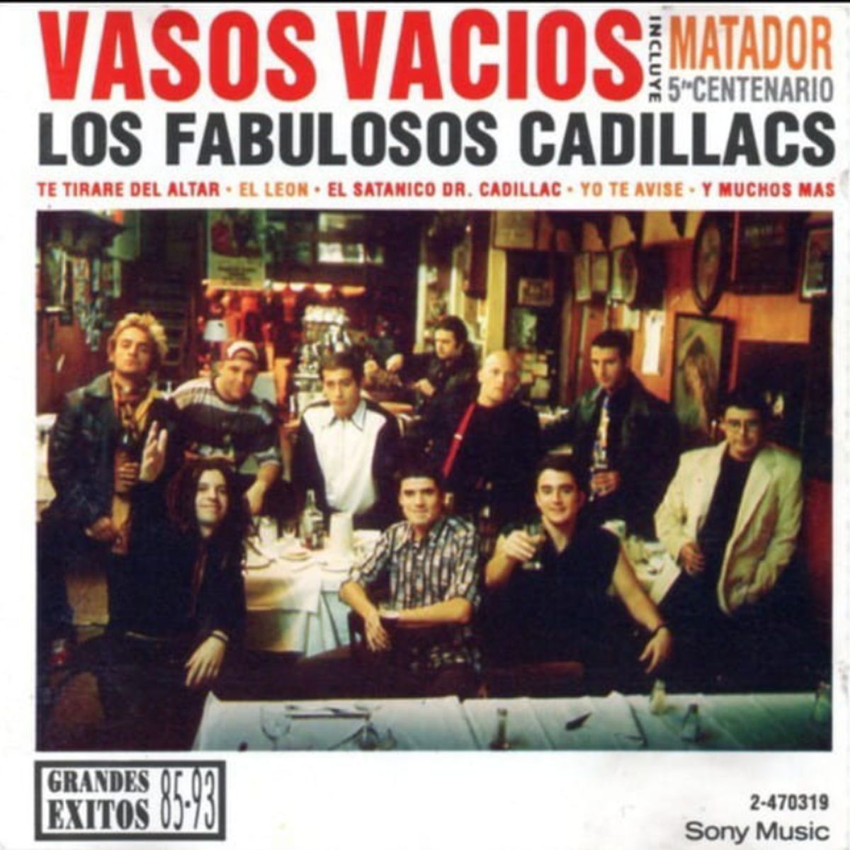GRUPO LASER DISC - VINILO LOS FABULOSOS CADILLACS VASOS VACIOS 2LP