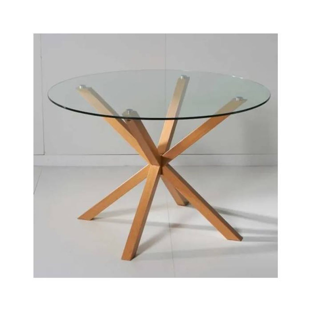 MOAD - Comedor Redondo 4 personas Cross Tulip Negro