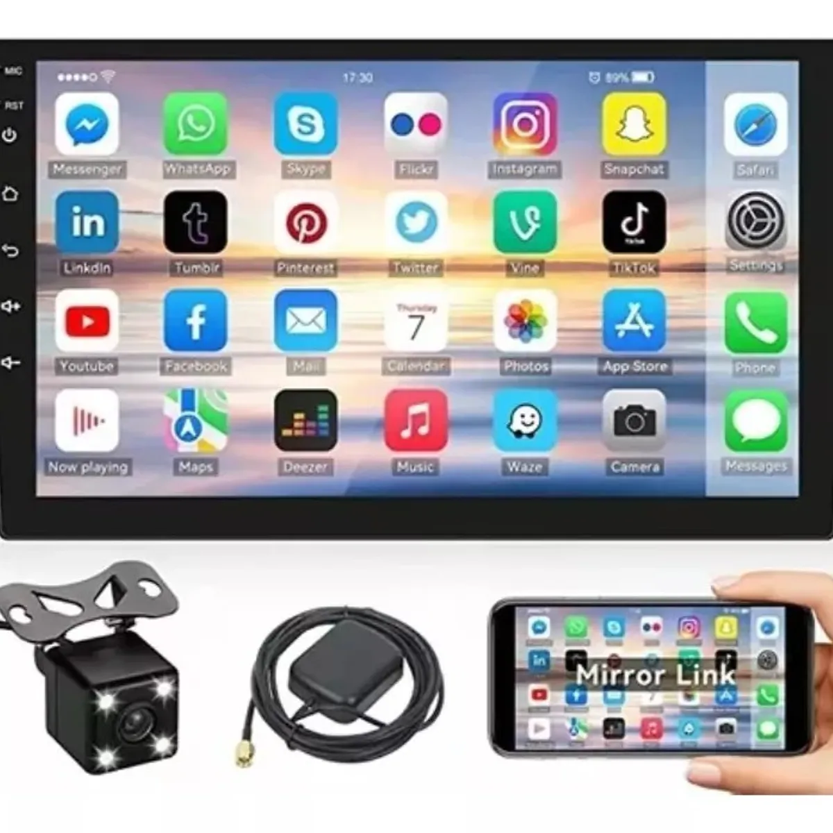 MUNDO MAGIA - Radio Android 10.1 Gps Mirror Link Wifi Usb 2 Din 9 Pulgadas