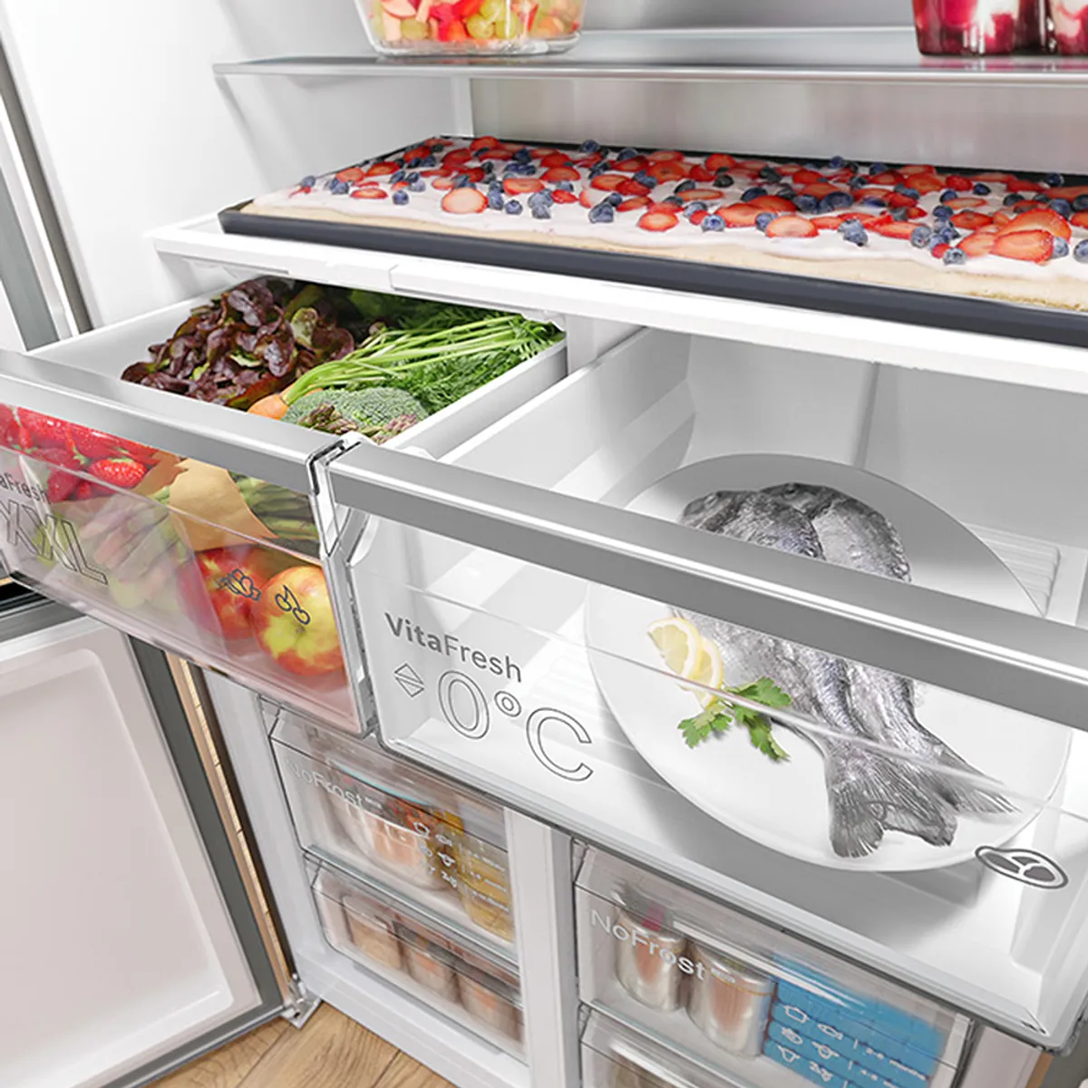 BOSCH - Refrigerador Bosch Multidoor Serie 4 605L Inox