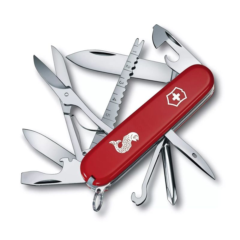VICTORINOX - Navaja Victorinox Fisherman 91mm 18 Funciones Rojo