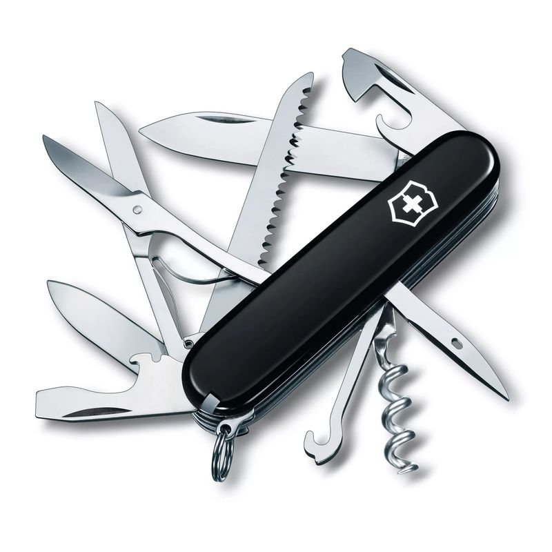 VICTORINOX - Navaja Victorinox Huntsman 91mm 15 Funciones Negro