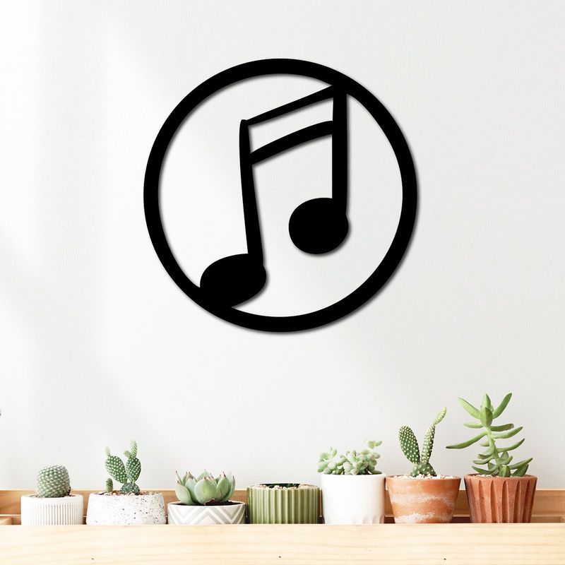ELAB PROPIA - Cuadro Decorativo Nota Musical 40cm - Madera Fun Republic