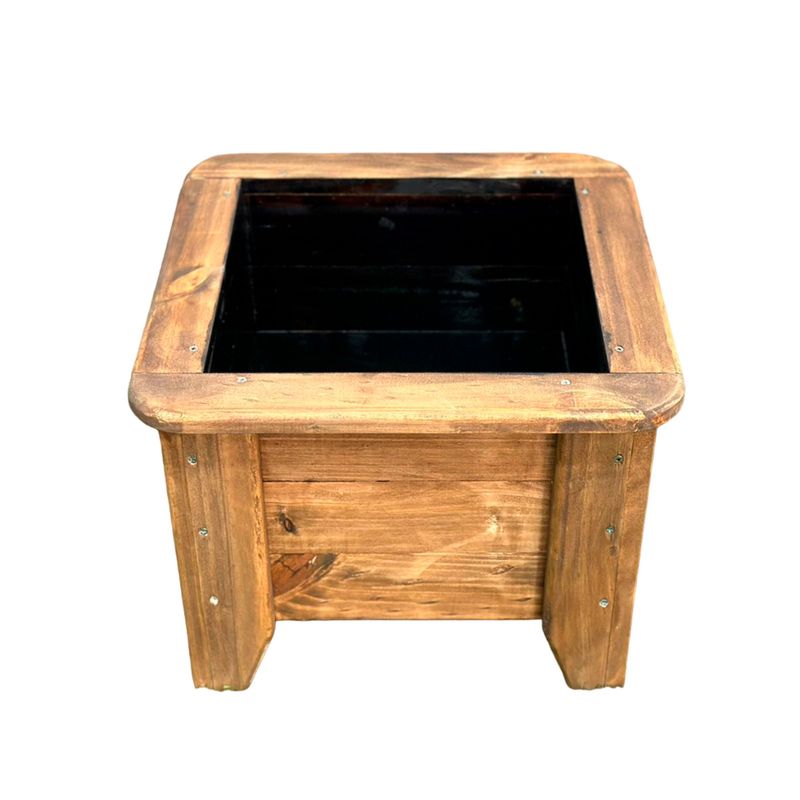 GENERICO - Macetero O Jardinera De Madera Color ROBLE 66x66x48