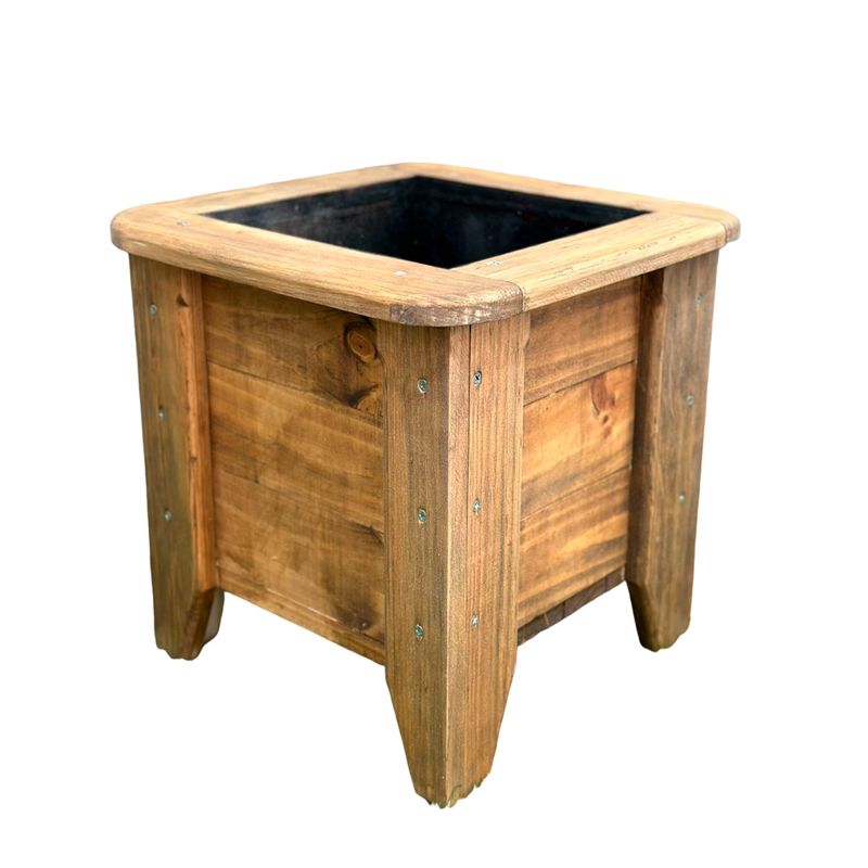 GENERICO - Macetero O Jardinera De Madera Color ROBLE 40x40x40