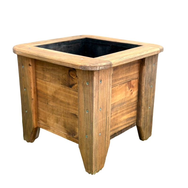 GENERICO - Macetero O Jardinera De Madera Color ROBLE 50x50x38