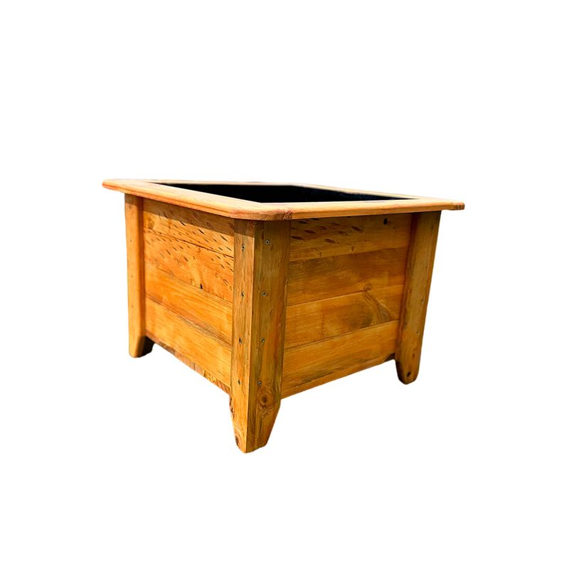 GENERICO - Macetero O Jardinera De Madera Color Alerce 40x40x40