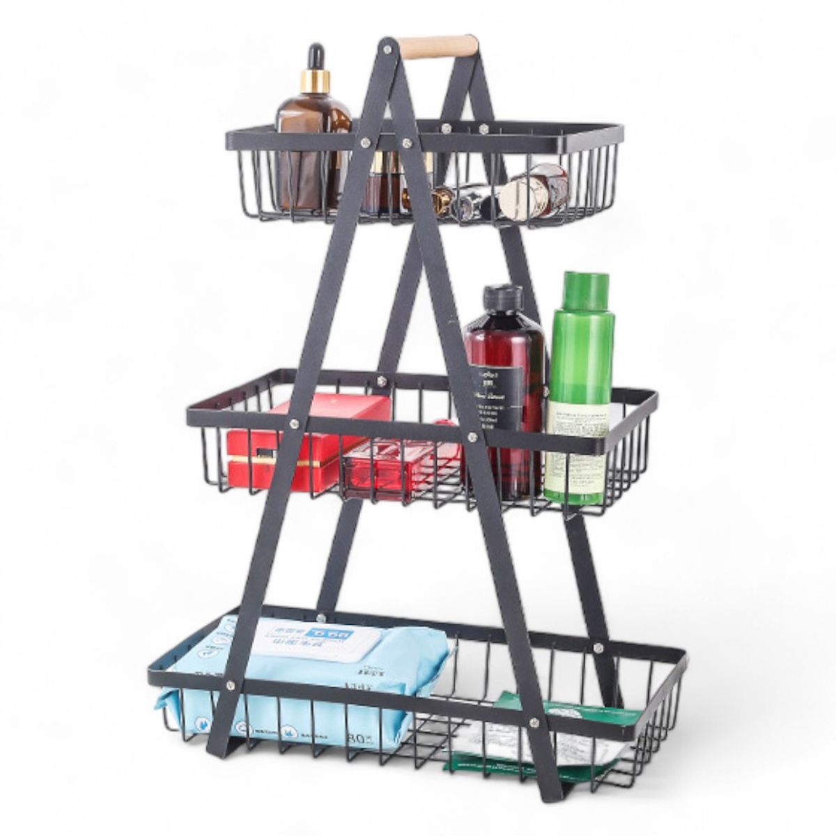 GENERICO - Estante Frutero 3 Niveles Organizador Metal Multiuso Cocina