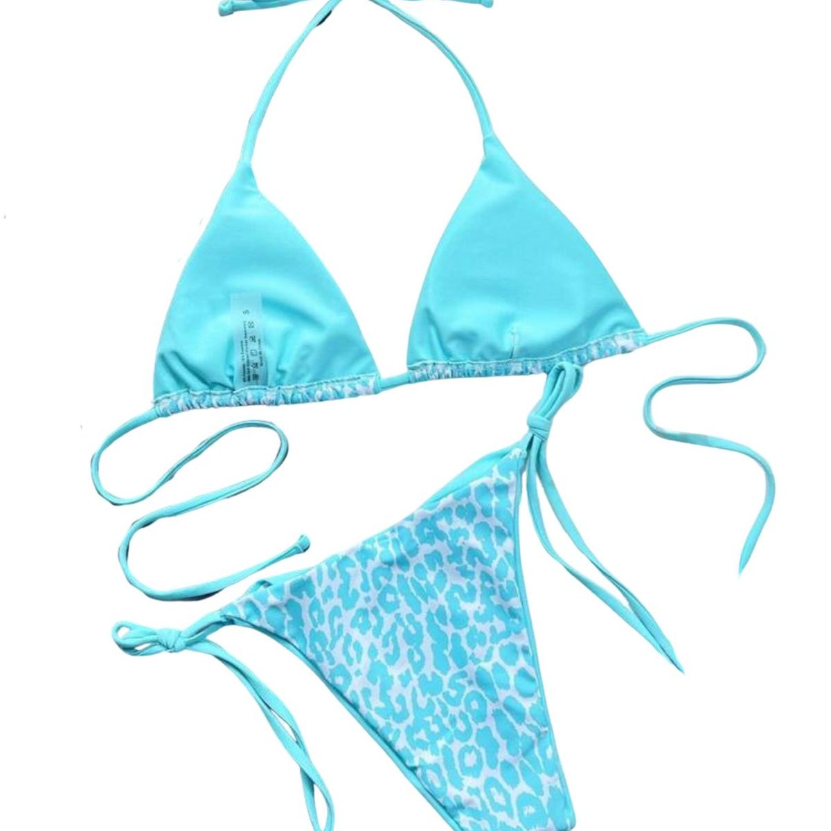 MAHALA - Traje de Baño Mahala Bikini Halter Ajustable Estampado Animal Print