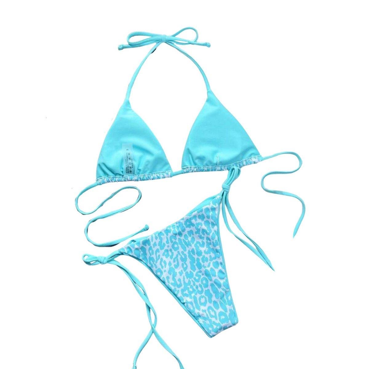 MAHALA - Traje de Baño Mahala Bikini Halter Ajustable Estampado Animal Print