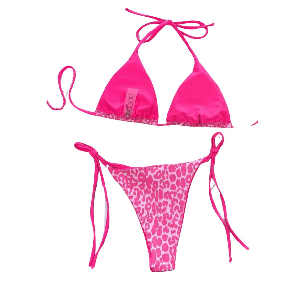 MAHALA - Traje de Baño Mahala Bikini Halter Ajustable Estampado Animal Print