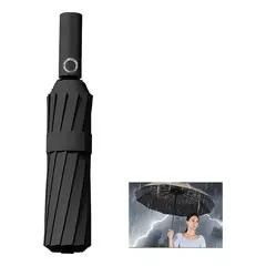 ATURE - Paraguas Plegable Automático Anti-vendaval Grande 12 huesos
