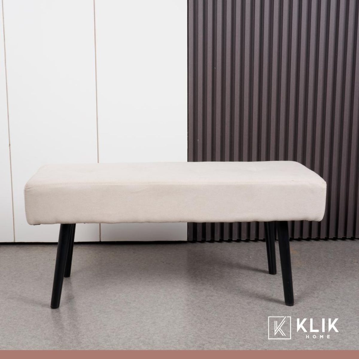 KLIK - Banqueta Acolchada Simply - Beige